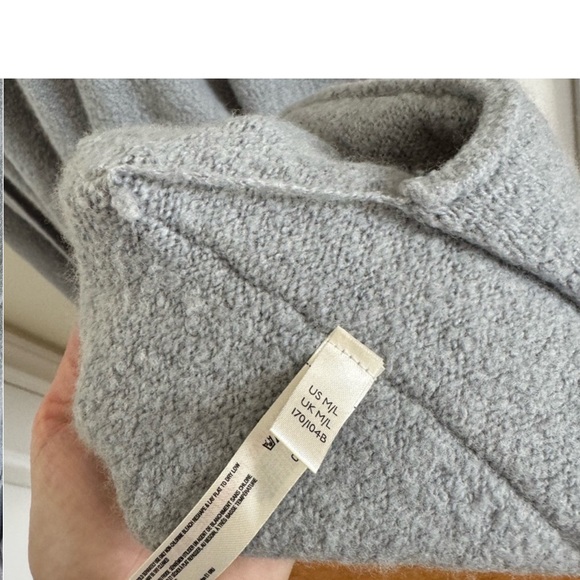 Free People Livin' In This Cardi Robe Grey M/L Lounge Winter Warm Comfy - Picture 6 of 7